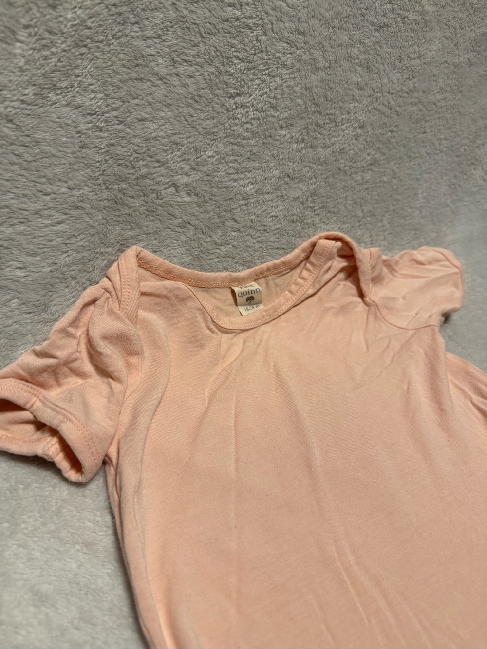 Kate Quinn Bamboo Pastel Pink Onesie